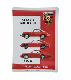 Plaque en métal décorative Porsche Classic Motoroil 20W50
