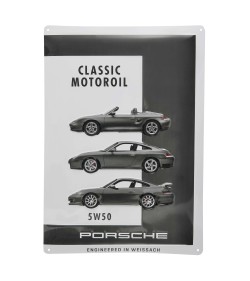 Plaque en métal décorative Porsche Classic Motoroil 5W50