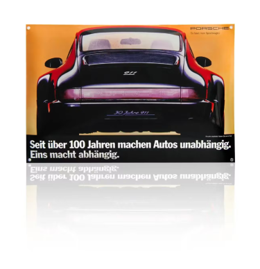 Plaque émaillée Porsche...