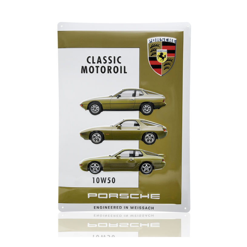 Plaque en métal décorative Porsche Classic Motoroil 10W50