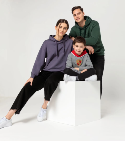 Sweat à capuche Ecusson enfant – Essential